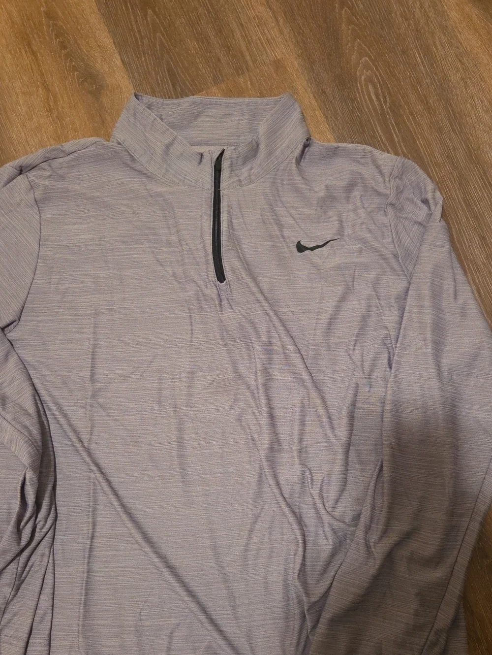 Nike Men’s Light Heather Gray Quarter-Zip Performance Jacket